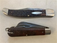 (2) Pocket Knives, Western, Colonial