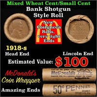 Lincoln Wheat Cent 1c Mixed Roll Orig Brandt McDon