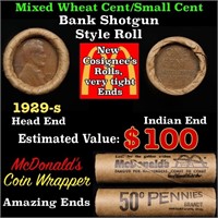 Lincoln Wheat Cent 1c Mixed Roll Orig Brandt McDon