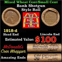 Lincoln Wheat Cent 1c Mixed Roll Orig Brandt McDon