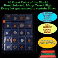 20 Great Coins of the World, hand selected, many t