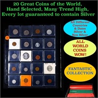 20 Great Coins of the World, hand selected, many t