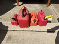 LOT OF 4 GAS CANS