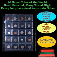 20 Great Coins of the World, hand selected, many t