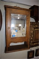 Antique Oak Medicine Cabinet