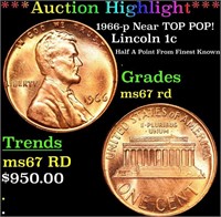 ***Auction Highlight*** 1966-p Lincoln Cent Near T