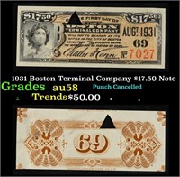 1931 Boston Terminal Company $17.50 Note Grades Ch