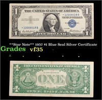 **Star Note** 1957 $1 Blue Seal Silver Certificate