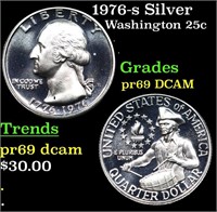 Proof 1976-s Silver Washington Quarter 25c Grades