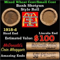 Lincoln Wheat Cent 1c Mixed Roll Orig Brandt McDon