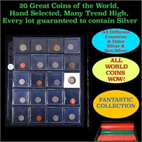 20 Great Coins of the World, hand selected, many t