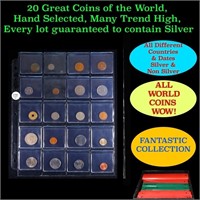 20 Great Coins of the World, hand selected, many t