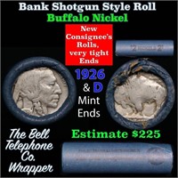 Buffalo Nickel Shotgun Roll in Old Bank Style 'Bel