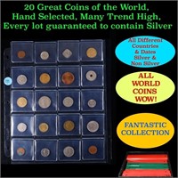 20 Great Coins of the World, hand selected, many t