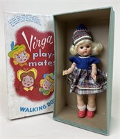 Vtg 8" Virga Play-Mates Scottish Lass Walking Doll