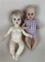 12" Rubber Baby, 13" Ideal Drink & Wet Doll