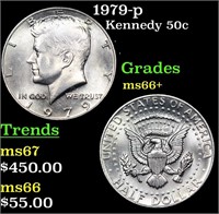 1979-p Kennedy Half Dollar 50c Grades GEM++ Unc