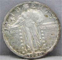 1920-S Nice/AU Standing Liberty Silver Quarter.