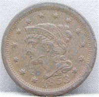 1853 Nice Large Cent.