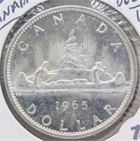 1965 Canadian Silver Dollar.