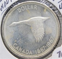 1967 Canadian Silver Dollar.