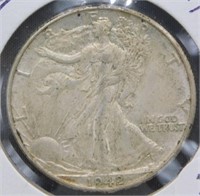 1942 Nice Walking Liberty Silver Half Dollar.