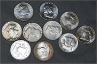 (10) UNC with Toning Assorted Dates from 1960 to