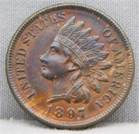 1897 Indian Cent, RB.