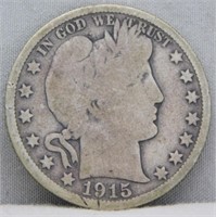 1915-D Barber Half Dollar, G.