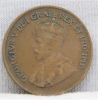 1930 Canadian Small Cent, VF.
