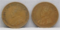 (2) 1932 Canadian Small Cents, ABT F.