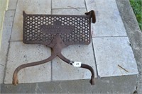 Ornate Cast Iron Barber chair step - E.Benninghaus