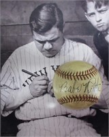 Baby Ruth Signed ONL Baseball,