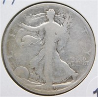 1919-D Liberty Walking Half Dollar.