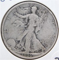 1936-D Liberty Walking Half Dollar.