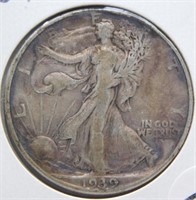 1939 Liberty Walking Half Dollar.