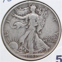 1943 Liberty Walking Half Dollar.