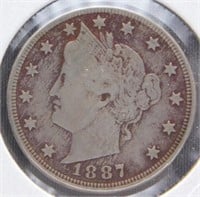 1887 Liberty Nickel.