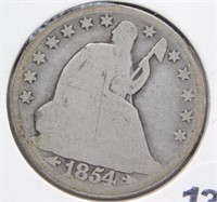 1854-O Seated Half, Arrows.