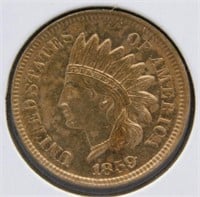 1859 Indian Head Cent, GEM BU.