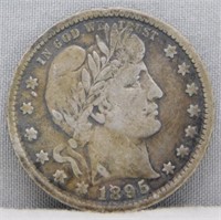 1895 Barber Quarter.