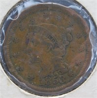 1853 Large Cent.