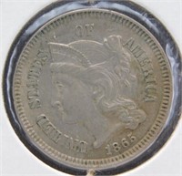 1865 3 Cent Piece.