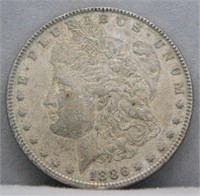 1886 Morgan Silver Dollar.