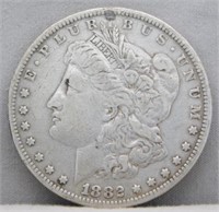 1882 Morgan Silver Dollar.