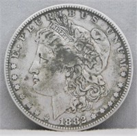 1882 Morgan Silver Dollar.