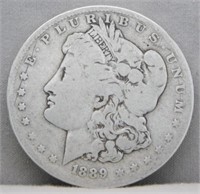 1889-O Morgan Silver Dollar.