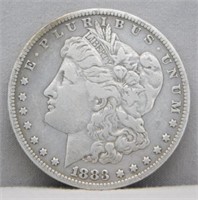 1883 Morgan Silver Dollar.