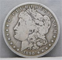 1890-O Morgan Silver Dollar.