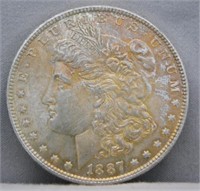 1887 Morgan Silver Dollar.